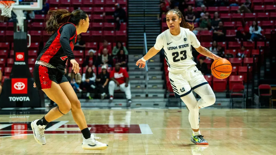 WBB Review: San Diego State Holds Utah State Off In Final Frame